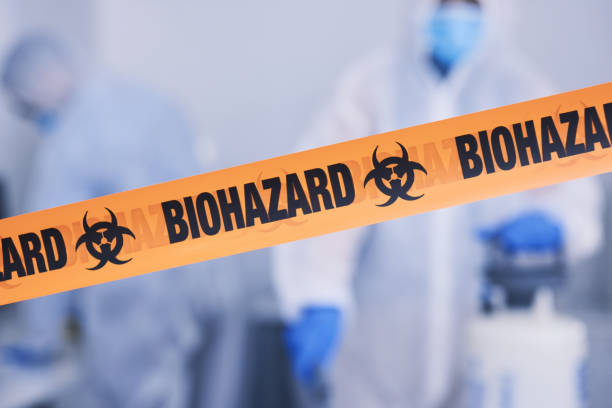 Professional Biohazard Cleanup technician working in Pinecrest, FL